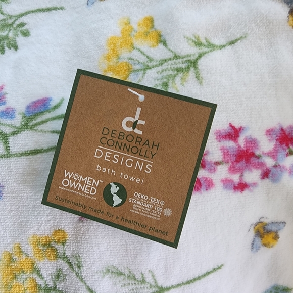 Deborah Connolly Absorbent Spring 2 Bath Towels Floral Home Gift Idea - Picture 4 of 4
